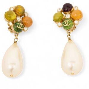 Chanel (French) Drop Style Earrings 2008, 29 g 2 PCS